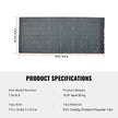 VEVOR Dump Truck Mesh Tarp, 7.5x18 ft, PVC Coated Black Heavy Duty Cover with 5.5