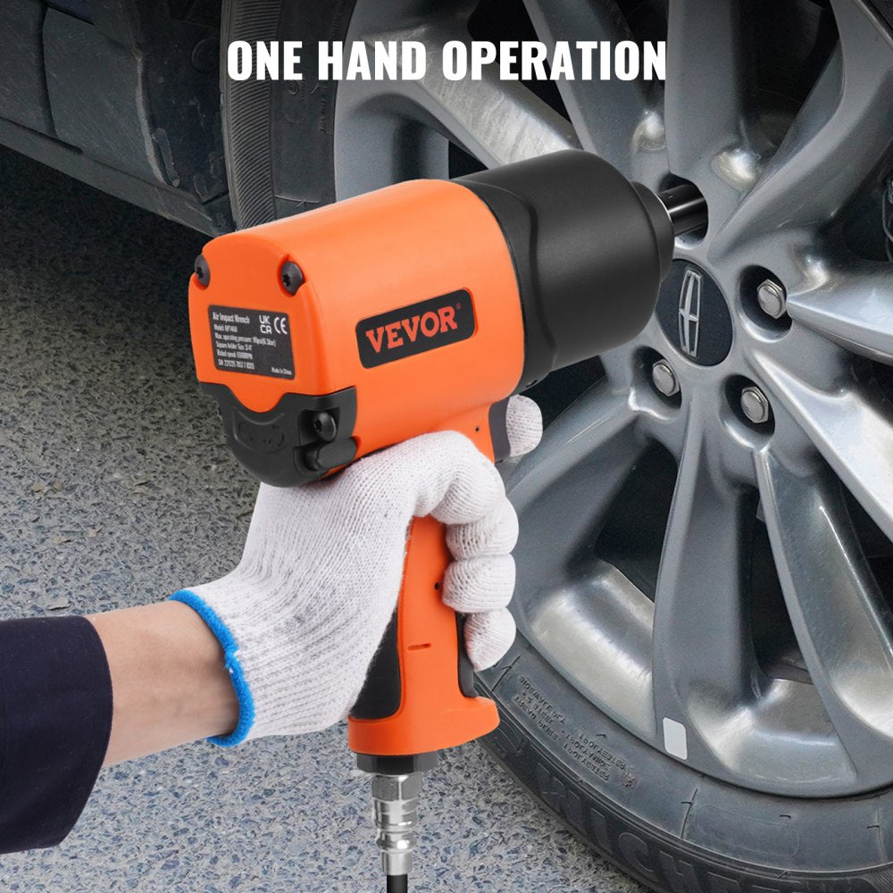 VEVOR Air Impact Wrench, 3/4-Inch Drive Air Impact Gun, Up to 1870ft-lbs Nut-busting Torque, Composite Pneumatic Impact Wrench for Auto Repairs and Maintenance Heavy Duty