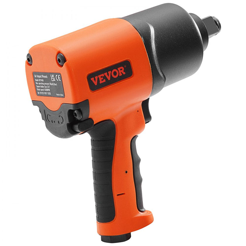 VEVOR Air Impact Wrench, 3/4-Inch Drive Air Impact Gun, Up to 1870ft-lbs Nut-busting Torque, Composite Pneumatic Impact Wrench for Auto Repairs and Maintenance Heavy Duty