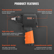 VEVOR Air Impact Wrench, 3/8-Inch Drive Air Impact Gun, Up to 690ft-lbs Nut-busting Torque, Lightweight Pneumatic Impact Wrench for Auto Repairs and Maintenance
