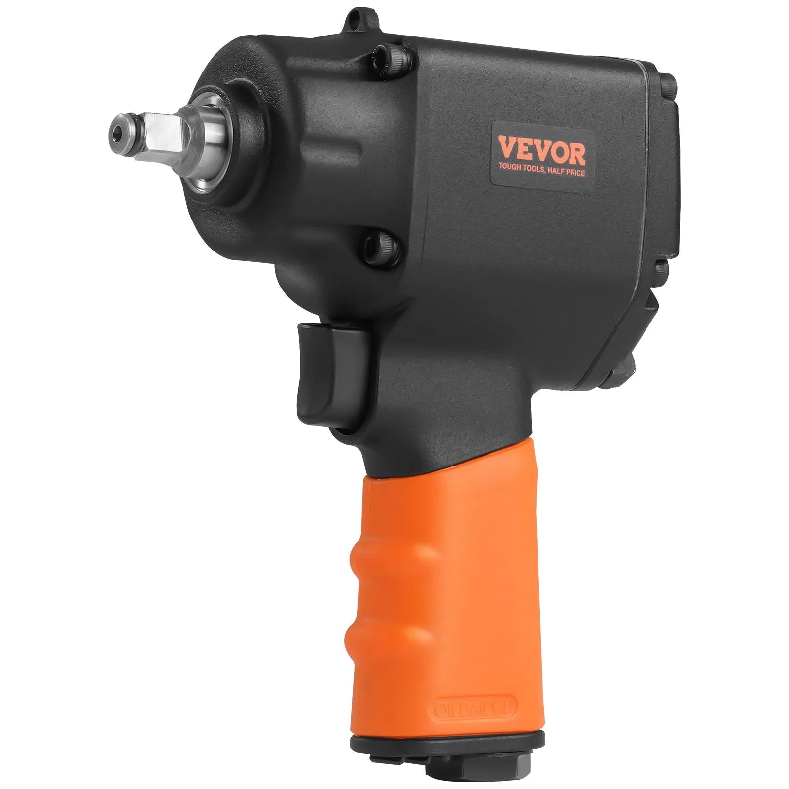 VEVOR Air Impact Wrench, 3/8-Inch Drive Air Impact Gun, Up to 690ft-lbs Nut-busting Torque, Lightweight Pneumatic Impact Wrench for Auto Repairs and Maintenance