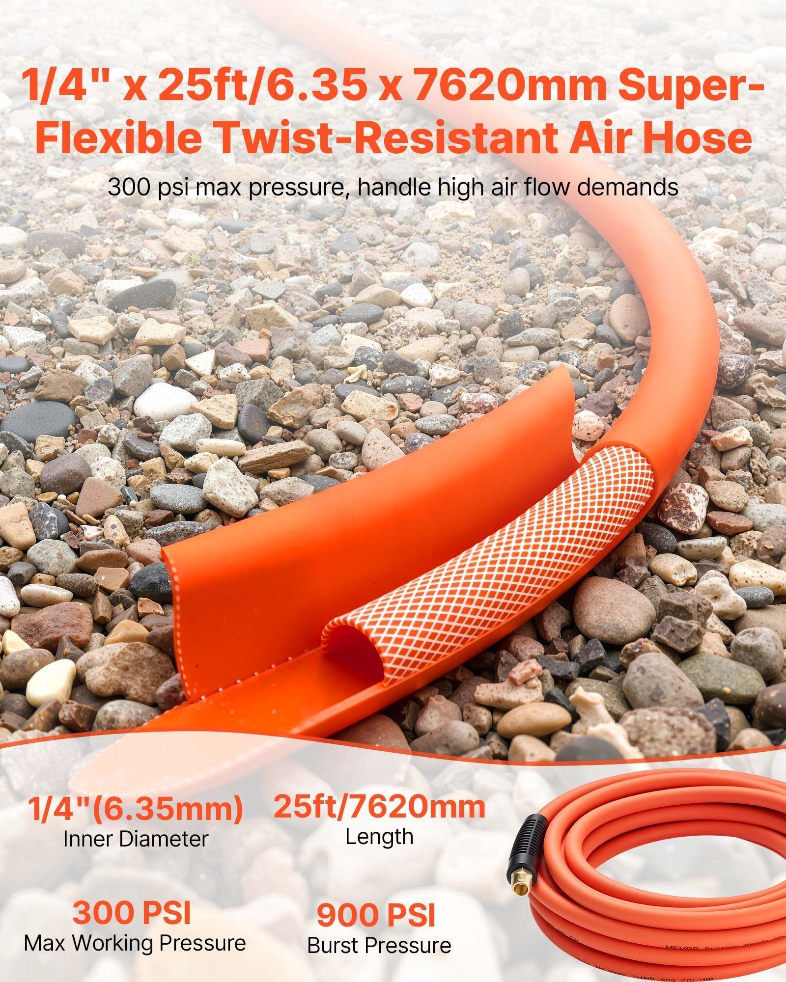 VEVOR Air Hose, 1/4