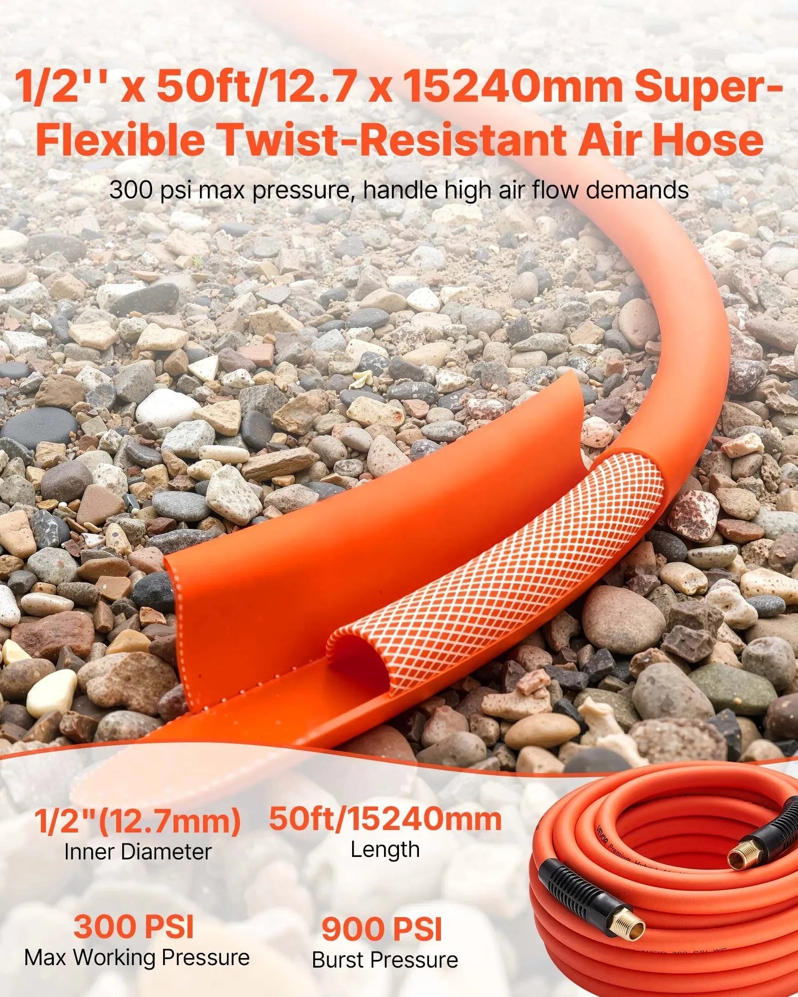 VEVOR Air Hose, 1/2