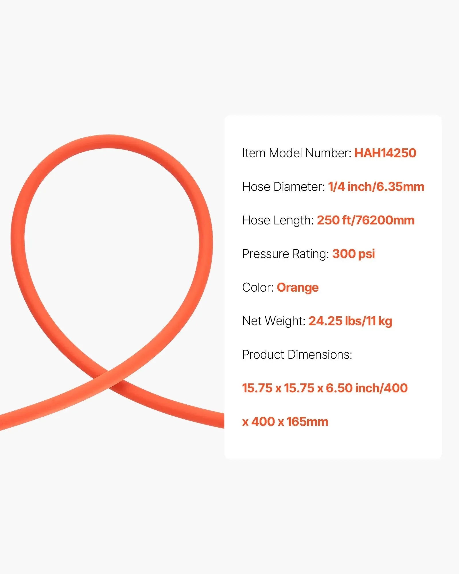 VEVOR Air Hose, 1/4