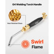 Air Acetylene Torch Kit with 4 Welding Tips, CGA200 Regulator, 11.8 ft Rubber Hose & Cylinder Adapter for Brazing, Soldering, Heating & Metalworking