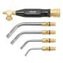 Air Acetylene Torch Kit with 4 Welding Tips, CGA200 Regulator, 11.8 ft Rubber Hose & Cylinder Adapter for Brazing, Soldering, Heating & Metalworking