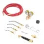 Air Acetylene Torch Kit with 4 Welding Tips, CGA200 Regulator, 11.8 ft Rubber Hose & Cylinder Adapter for Brazing, Soldering, Heating & Metalworking