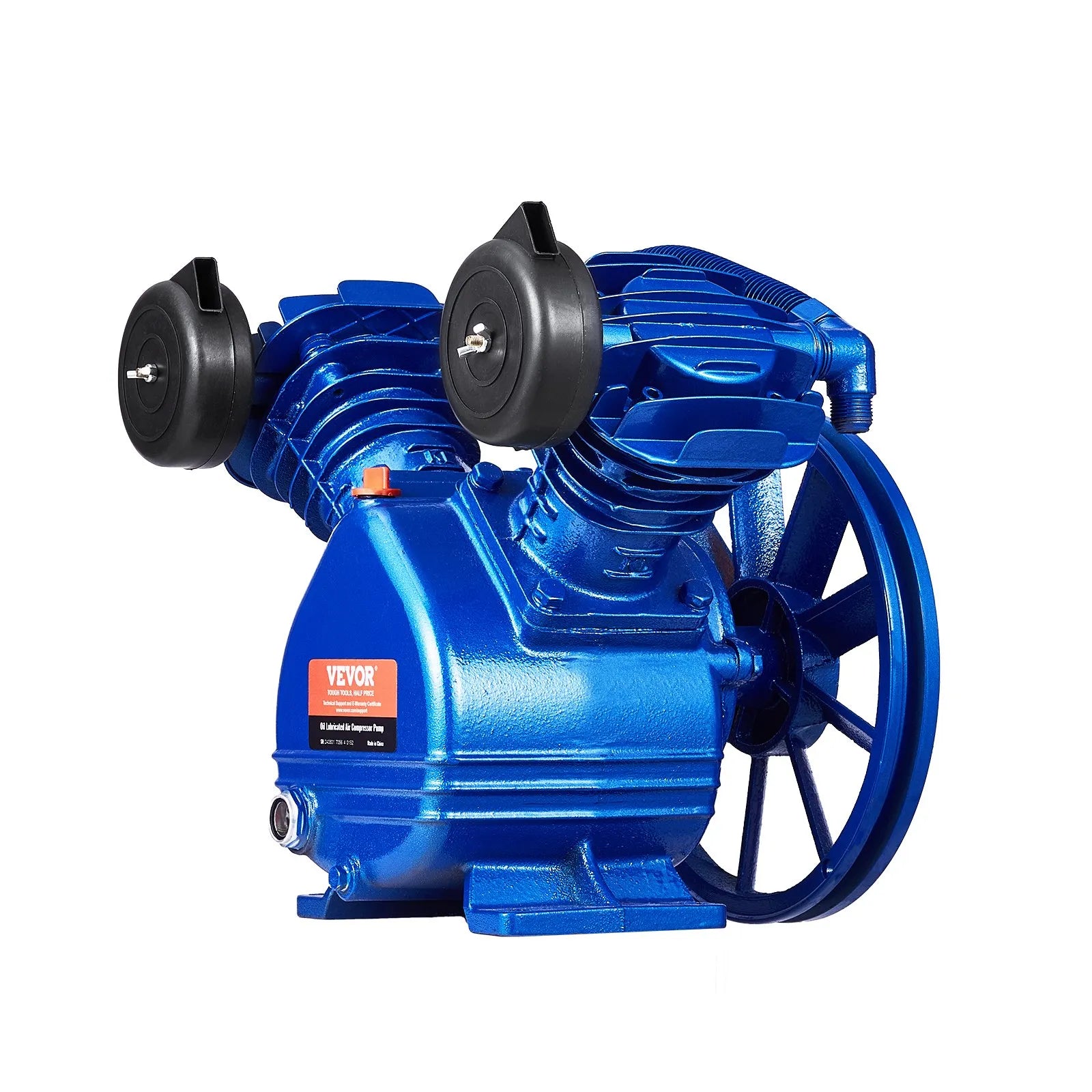 VEVOR Air Compressor Pump Head 3HP 6.25CFM @ 90PSI 2-Cylinder Piston Pump Head