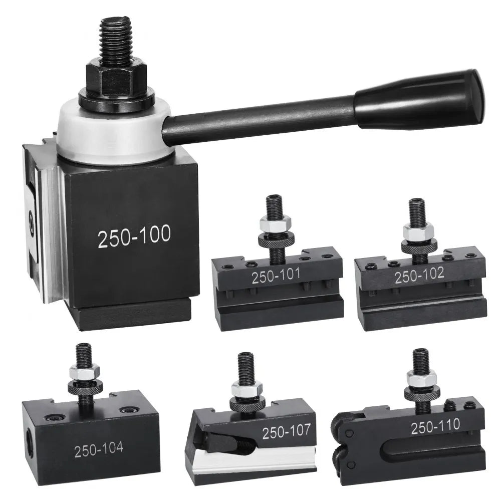 VEVOR Quick Change Tool Post Set 6 Pcs Lathe Tool Holders for 6