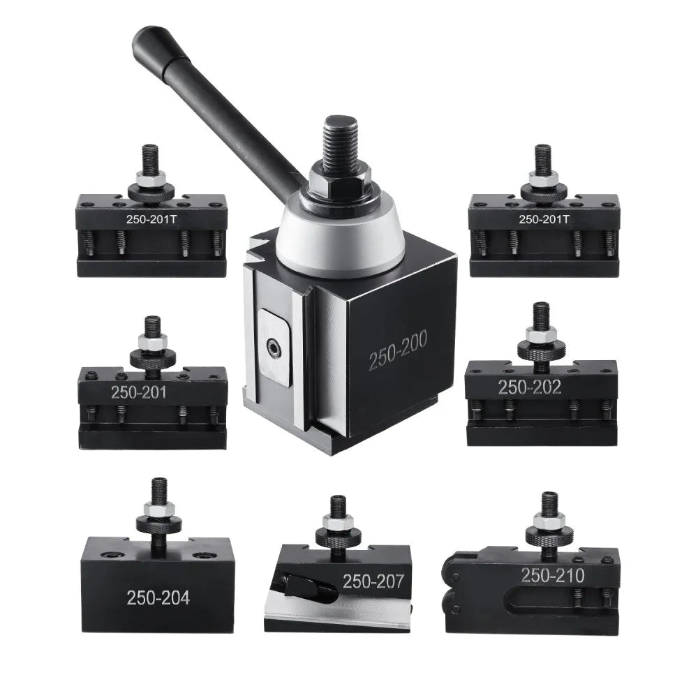 VEVOR Quick Change Tool Post Set 8 Pcs Lathe Tool Holders for 10