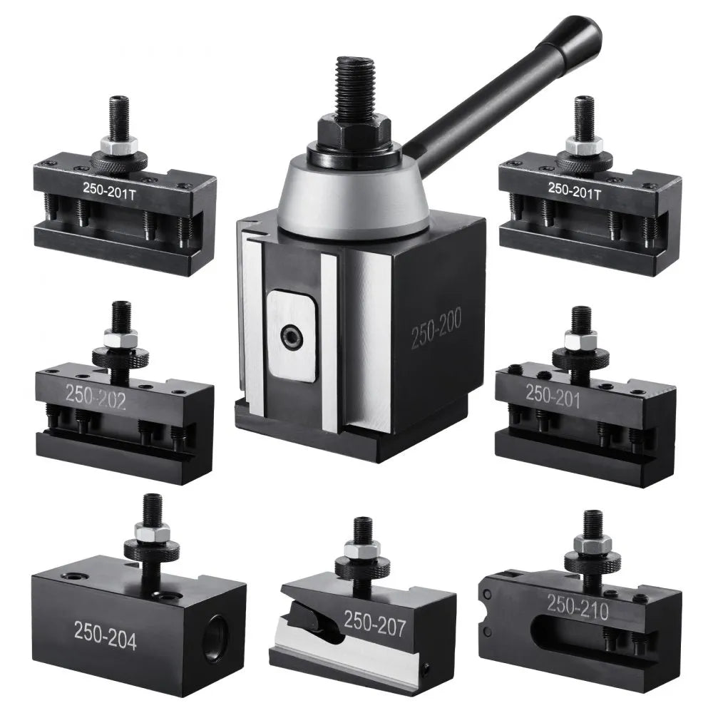 VEVOR Quick Change Tool Post Set 8 Pcs Lathe Tool Holders for 10