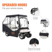 VEVOR Golf Cart Enclosure, 600D Polyester Driving Enclosure with 4-Sided Transparent Windows, 4 Passenger Club Car Covers Universal Fits for Most Brand Carts, Sunproof and Dustproof Outdoor Cart Cover