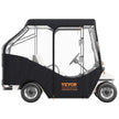 VEVOR Golf Cart Enclosure, 600D Polyester Driving Enclosure with 4-Sided Transparent Windows, 4 Passenger Club Car Covers Universal Fits for Most Brand Carts, Sunproof and Dustproof Outdoor Cart Cover