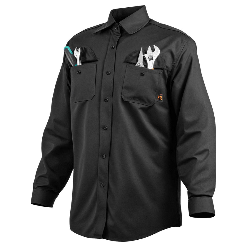 VEVOR Flame-Resistant Welding Jacket M Size 7oz FR Cotton Welding Safety Jacket