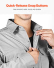 VEVOR Flame-Resistant Welding Jacket 7oz Cotton Welding Safety Jacket XXL Size