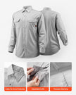 VEVOR Flame-Resistant Welding Jacket 7oz FR Cotton Welding Safety Jacket XL Size