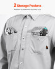 VEVOR Flame-Resistant Welding Jacket 7oz FR Cotton Welding Safety Jacket M Size