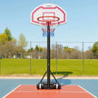 VEVOR Portable Basketball Stand, 5.2 to 6.9 ft Height Adjustment Basketball Hoop & Goal, Kids Adjustable Basketballs Hoop with Nylon Net & Rolling Wheels, Portable Backboard Set for Patios, Poolside