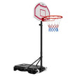 VEVOR Portable Basketball Stand, 5.2 to 6.9 ft Height Adjustment Basketball Hoop & Goal, Kids Adjustable Basketballs Hoop with Nylon Net & Rolling Wheels, Portable Backboard Set for Patios, Poolside