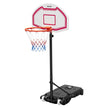 VEVOR Portable Basketball Stand, 5.2 to 6.9 ft Height Adjustment Basketball Hoop & Goal, Kids Adjustable Basketballs Hoop with Nylon Net & Rolling Wheels, Portable Backboard Set for Patios, Poolside