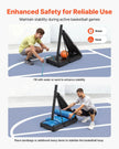 VEVOR Portable Basketball Stand, 8.04 to 10 ft Height Adjustment Basketball Hoop & Goal, Basketballs Hoop Outdoor with 44 inch PC Backboard for Kids, Adults in Schools, Parks, Indoor & Outdoor Use