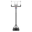 VEVOR Portable Basketball Stand, 10 ft Height Adjustment Basketball Hoop & Goal, Portable Basketballs Hoop with 48 inch PC Backboard & Wheels for Kids, Teens, Adults in Driveways, Pools, Schools