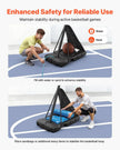 VEVOR Portable Basketball Stand, 10 ft Height Adjustment Basketball Hoop & Goal, Basketballs Hoop Outdoor with 50 inch PC Backboard for Kids, Adults in Schools, Parks, Indoor & Outdoor Use
