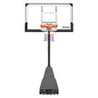 VEVOR Portable Basketball Stand, 7.55 to 10 ft Height Adjustment Basketball Hoop & Goal, Basketballs Hoop Outdoor with 54 inch PC Backboard for Kids, Adults in Schools, Parks, Forward-Tilting Design