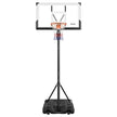 VEVOR Portable Basketball Stand, 10 ft Height Adjustment Basketball Hoop & Goal, Portable Basketballs Hoop with 54 inch PC Backboard & Wheels for Kids, Teens, Adults in Driveways, Pools, Schools