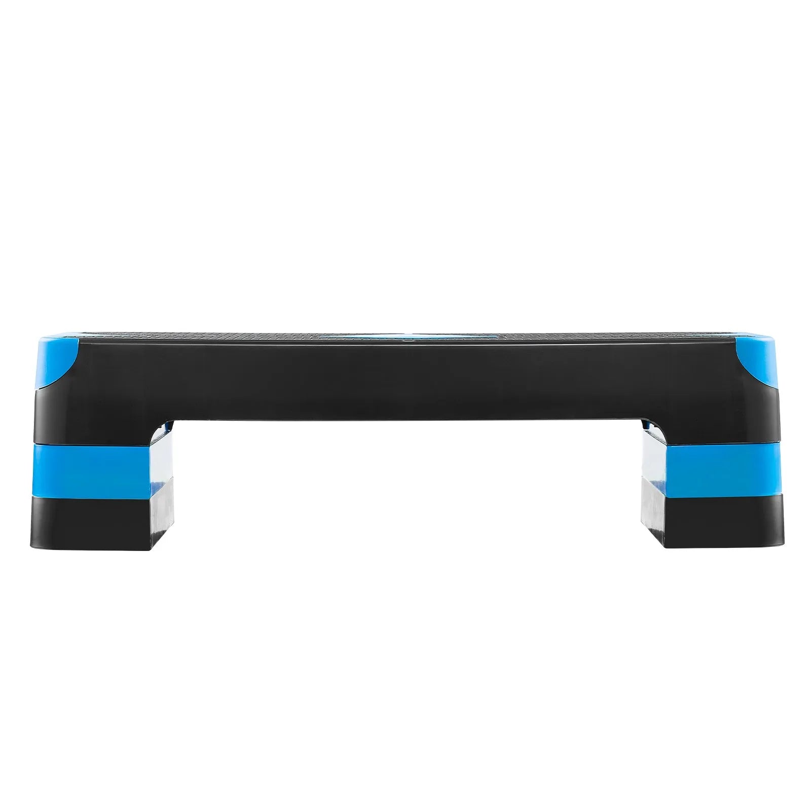 VEVOR Aerobic Exercise Step Platform Adjustable Workout Stepper 4 Riser Blue