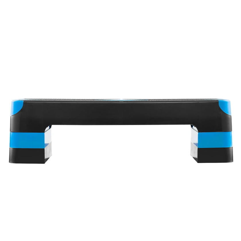 VEVOR Aerobic Exercise Step Platform Adjustable Workout Stepper 4 Riser Blue