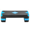 VEVOR Aerobic Exercise Step Platform Adjustable Workout Stepper 4 Riser Blue