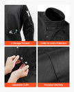 VEVOR FR Welding Jacket M Size Heavy Duty Cowhide Leather & 9oz FR Cotton