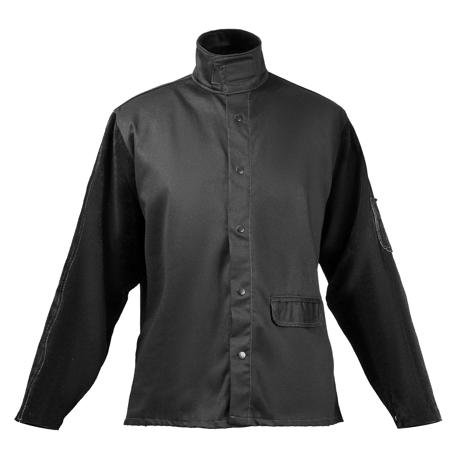 VEVOR FR Welding Jacket M Size Heavy Duty Cowhide Leather & 9oz FR Cotton