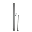 VEVOR Retractable Side Awning, 71''x 138'' Outdoor Privacy Screen, 180g Polyester Water-proof Retractable Patio Screen, UV 30+ Room Divider Wind Screen for Patio, Backyard, Balcony, Beige