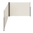 VEVOR Retractable Side Awning, 79''x 236'' Outdoor Privacy Screen, 180g Polyester Water-proof Retractable Patio Screen, UV 30+ Room Divider Wind Screen for Patio, Backyard, Balcony, Beige