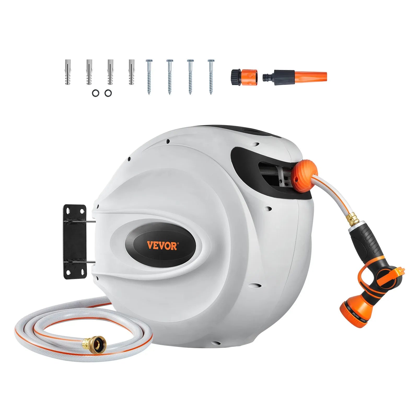 VEVOR Retractable Hose Reel Water Hose Reel 100'x1/2