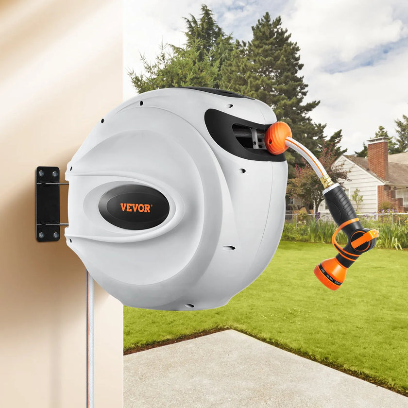 VEVOR Retractable Hose Reel Water Hose Reel 130'x1/2