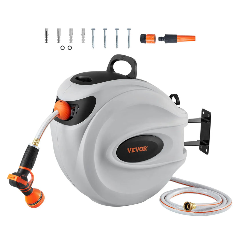 VEVOR Retractable Hose Reel Water Hose Reel 130'x1/2