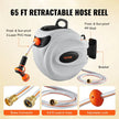 VEVOR Retractable Hose Reel Water Hose Reel 65'x5/8