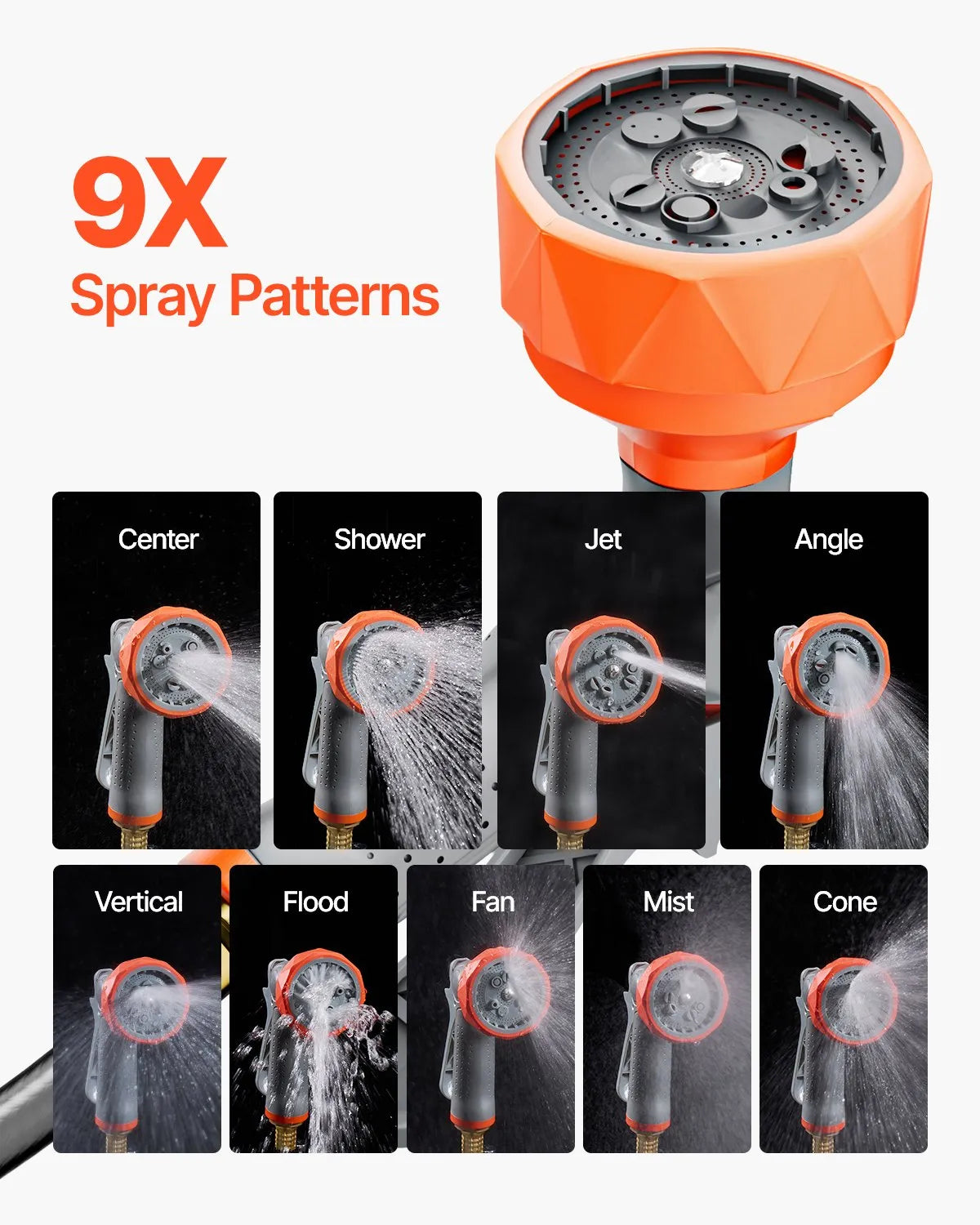 VEVOR Retractable Garden Hose Reel 5/8 in x 100 ft Wall Mounted Garden Hose Reel