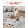 3-Piece Farmhouse Coffee Table Set with 2 End Tables & Built-In Charging Station