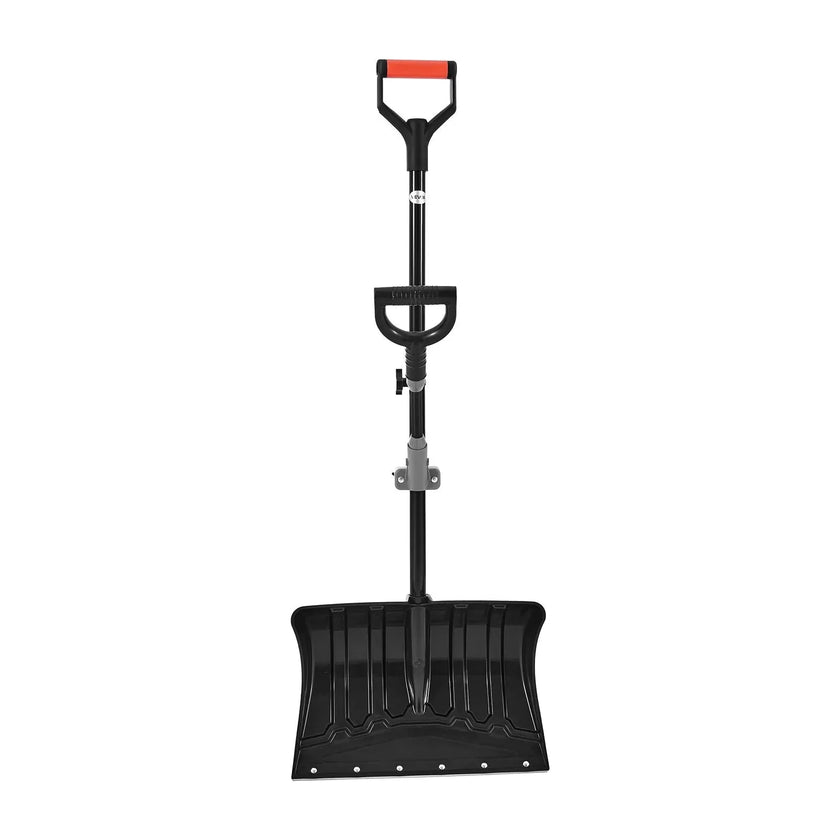 VEVOR Snow Shovel for Driveway, 18 in Wide Plastic Snow Shovel with Assist D-shaped Handles, Non Slip Grip, Large Capacity Snowplow Shovels, Lightweight Snows Removal Tool for Garden Car Camping