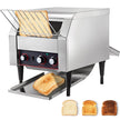 VEVOR Commercial Conveyor Toaster 2200W, Electric Heavy Duty Stainless Steel 300PCS/Hour, Commercial Bread Toaster Sliver 110V for Restaurant Breakfast
