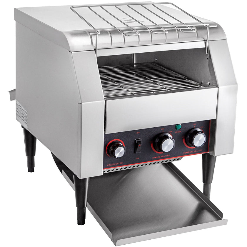 VEVOR Commercial Conveyor Toaster 2200W, Electric Heavy Duty Stainless Steel 300PCS/Hour, Commercial Bread Toaster Sliver 110V for Restaurant Breakfast