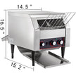 VEVOR Commercial Conveyor Toaster 2200W, Electric Heavy Duty Stainless Steel 300PCS/Hour, Commercial Bread Toaster Sliver 110V for Restaurant Breakfast