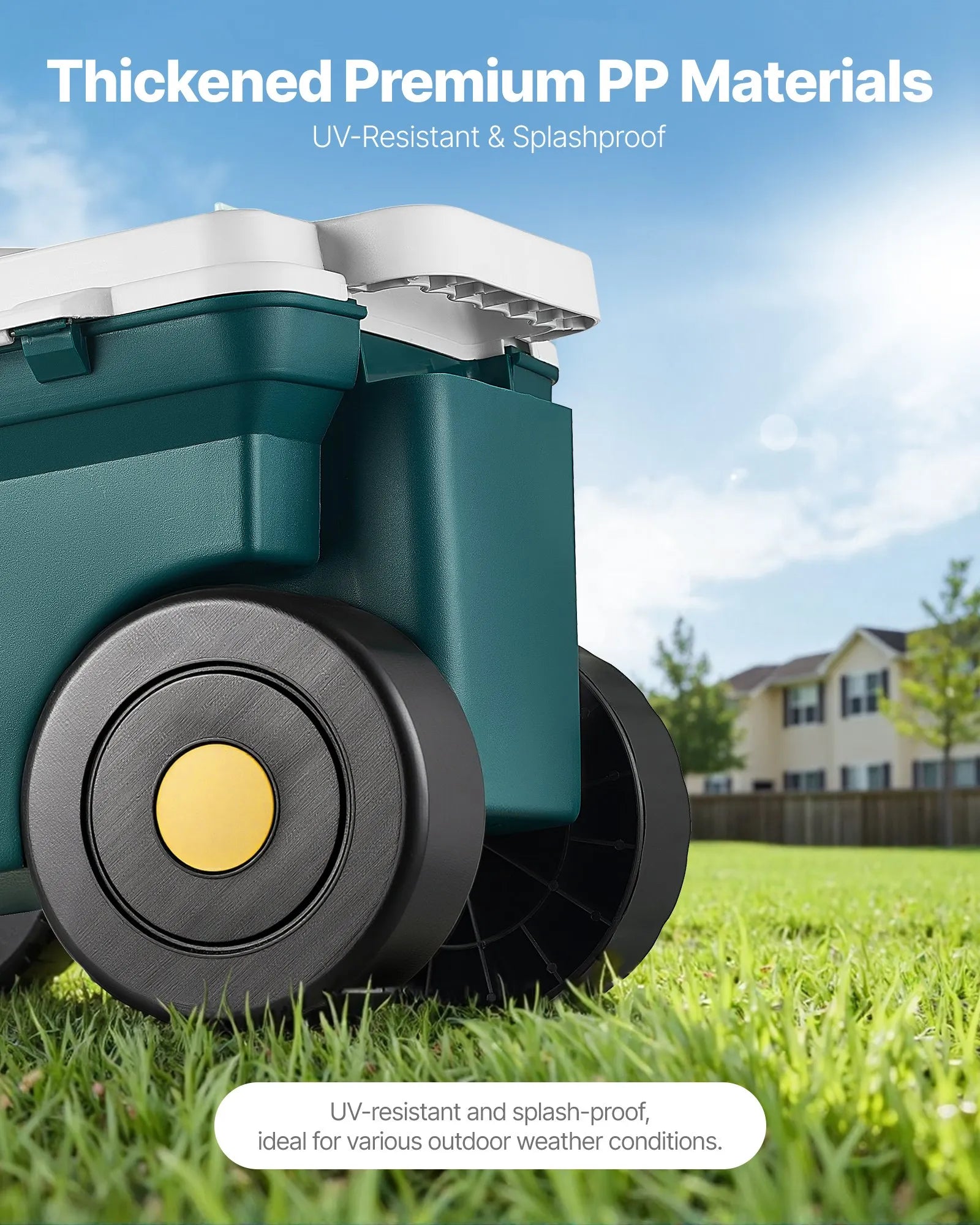 VEVOR Rolling Garden Cart with Seat 276 lbs Garden Scooter Storage Bin & Seat