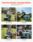 VEVOR Rolling Garden Cart with Seat 276 lbs Garden Scooter Storage Bin & Seat