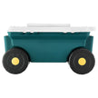 VEVOR Rolling Garden Cart with Seat 276 lbs Garden Scooter Storage Bin & Seat