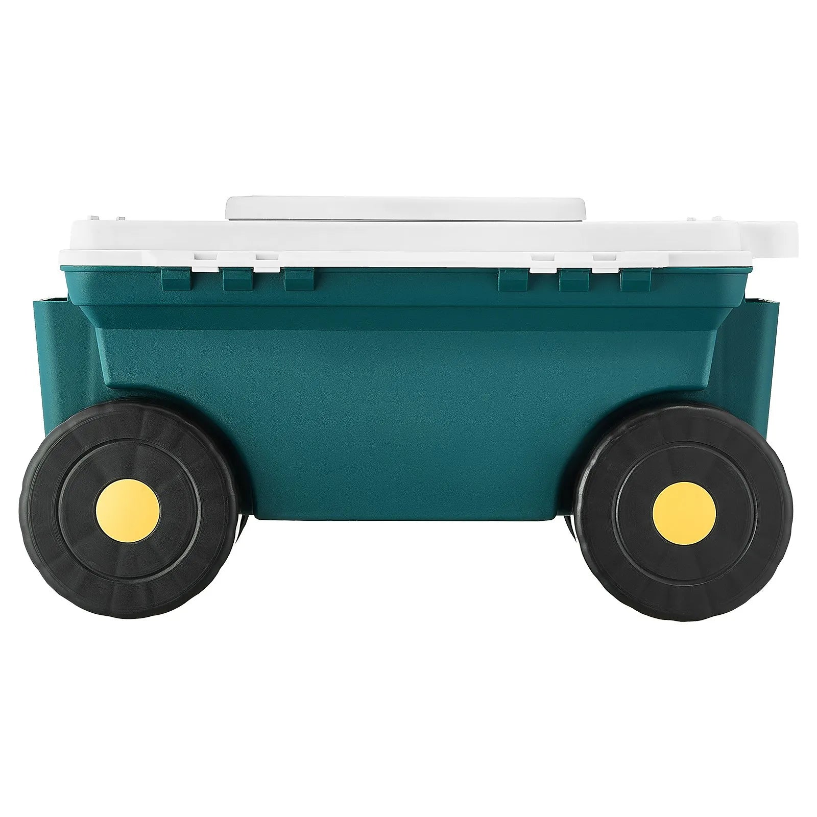 VEVOR Rolling Garden Cart with Seat 276 lbs Garden Scooter Storage Bin & Seat